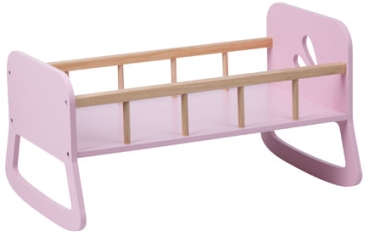MOOVER Toys - LINE Puppenbett Puppenwiege (hellrosa) / Line dolls cradle light pink