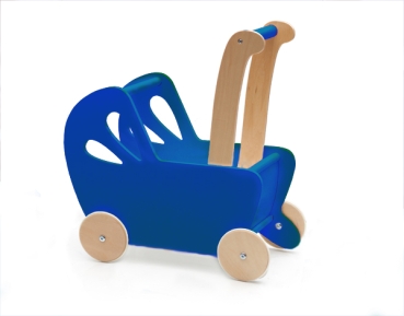MOOVER Toys - LINE "Mein Erster Puppenwagen" ( blau) / Line dolls pram navy blue